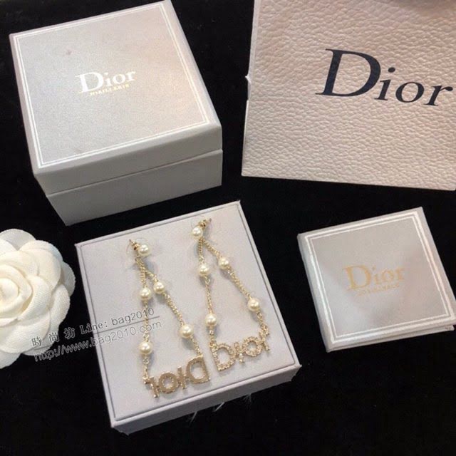 Dior飾品 迪奧經典熱銷款字母jadior流蘇耳釘  zgd1012